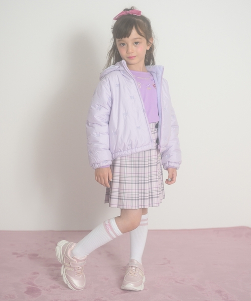 mezzo piano スカート チェックプリーツスカパン キッズ 子供服 女の子