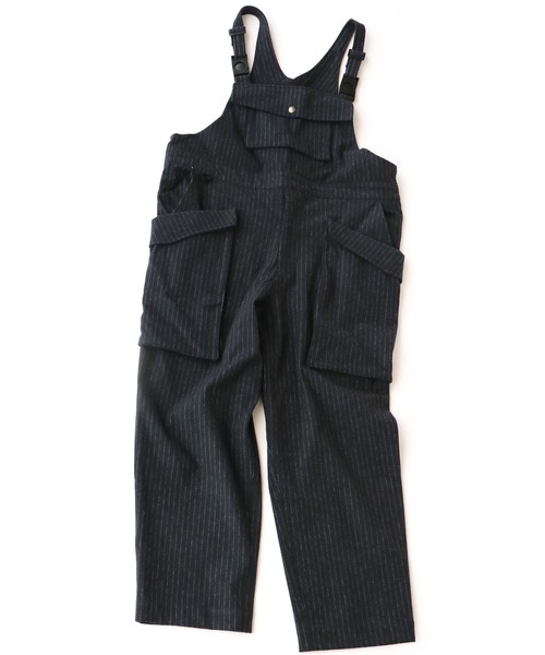 ブラック チェッカーパターン オーバーオール M gym master（ジムマスター） オーバーオール サロペット Comfy Fit