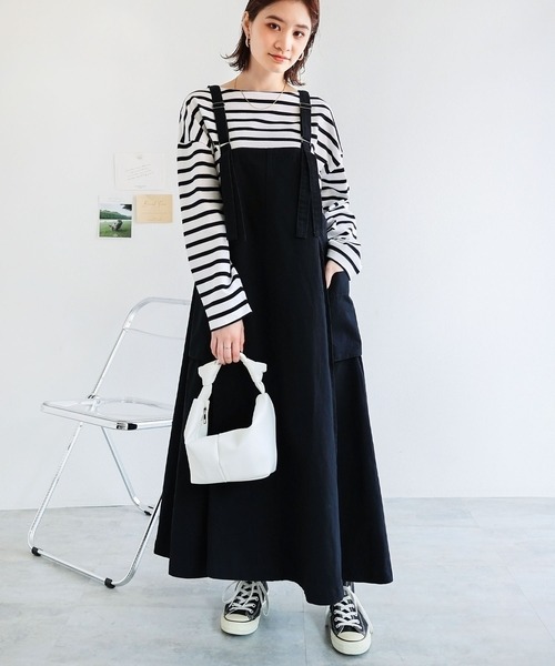 andme（アンドミー） ワンピース ジャンパースカート ミリタリー