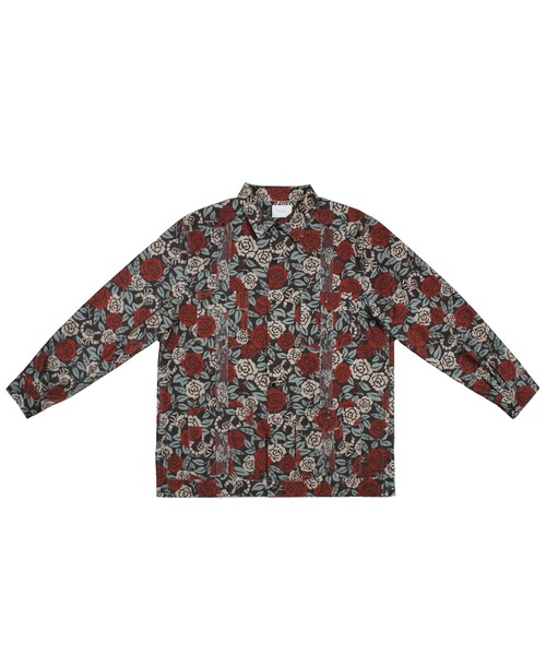 シャツ Under the Skin アンダーザスキン / スコーピオン ローズ 長袖 キューバシャツ セットアップ対応 // UTS-03703の画像