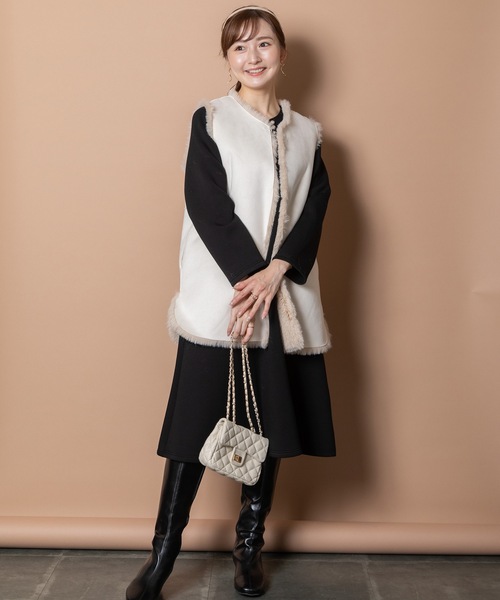 ベスト ジレ リバーシブルファーベスト レディース : ZOZOTOWN