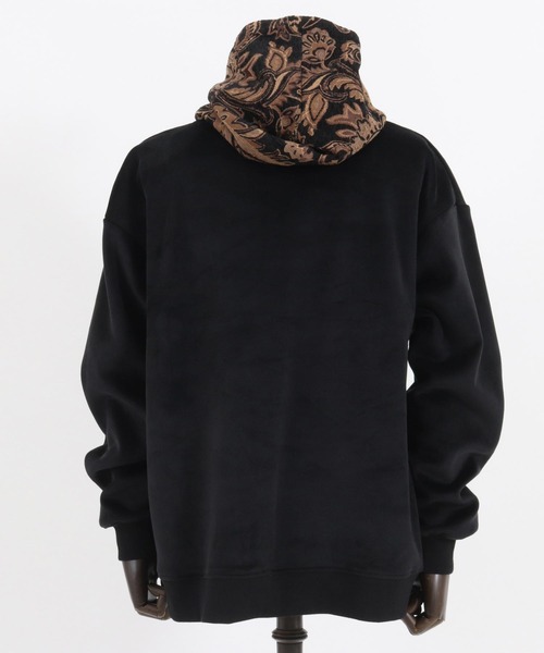 パーカー メンズ mpa3247-Cord jacquard cut sew × Gobelin paisley tapestry hoodie パー｜zozo｜23