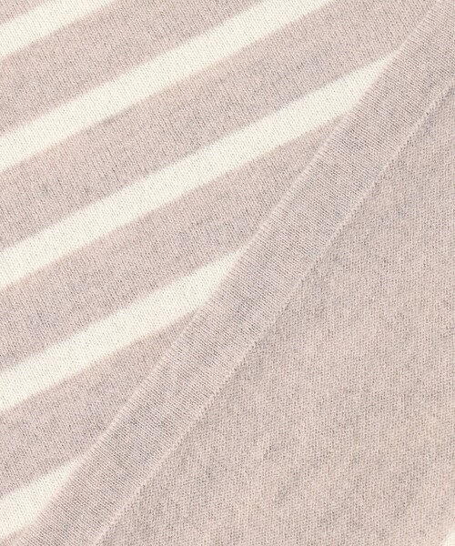 ニット セーター 「洗える」SEMI WORSTED WOOL バスクボーダー
