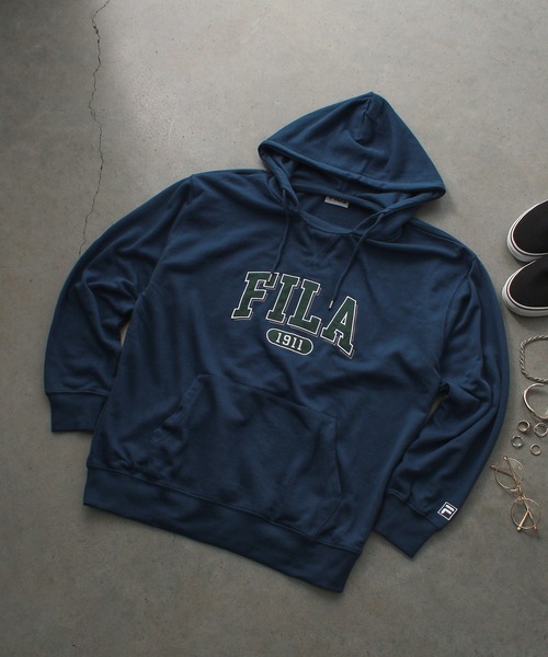 FILA（フィラ） パーカー 「FILA」カレッジワッペン パーカー メンズ