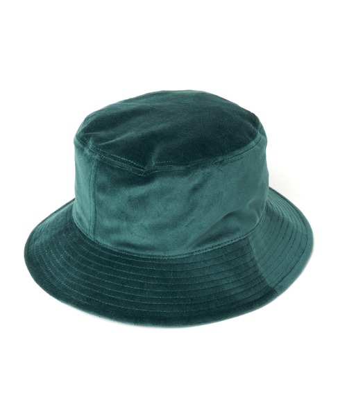 ヴィヴィアンウエストウッド バケットハット ベロア ブルー orb刺繍