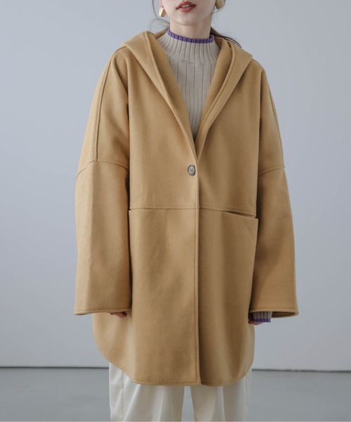 ポンチョ フード付きポンチョコート レディース : ZOZOTOWN Yahoo!店