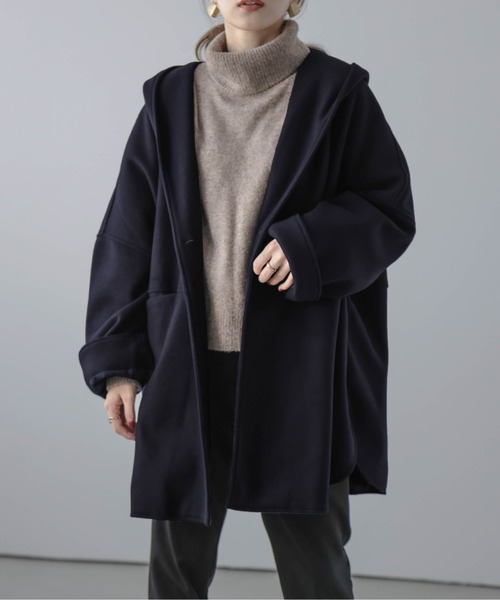 ポンチョ フード付きポンチョコート レディース : ZOZOTOWN Yahoo!店