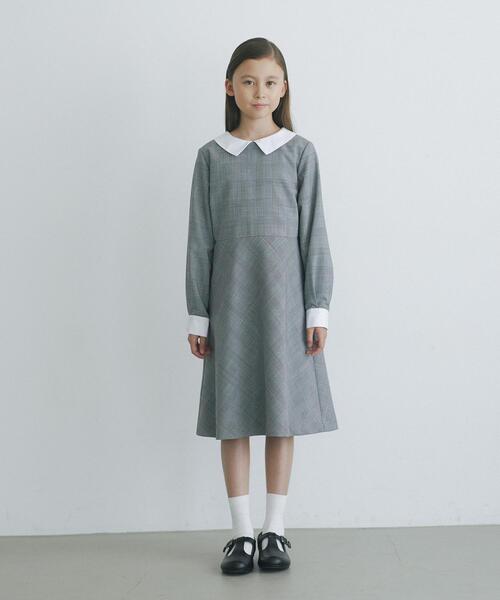 T/W グレンチェックワンピース×ボレロ セット キッズ : 77841010  