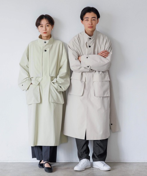 LOWRYS FARM トレンチコート コート スタンドヨークCOAT