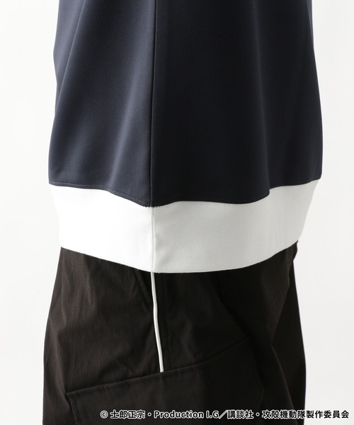 rageblue 攻殻機動隊 S.A.C. コラボ/袖ラインカットソー RAGEBLUE tシャツ 「攻殻機動隊 S.A.C.」コラボ/袖ライン