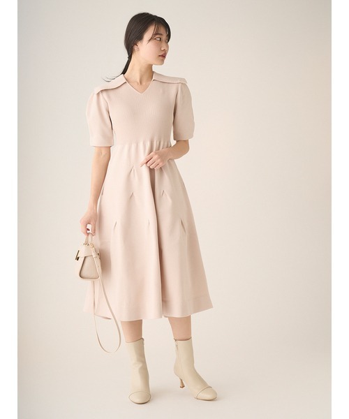 CELFORD 「CELFORD」 ニットワンピース 36 ピンクベージュ レディース  