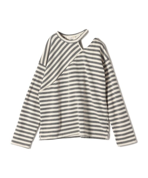 tシャツ 「SHIPS別注」Loro:「洗濯機可能」ボーダー 2WAY トップス レディース