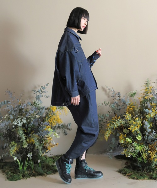 bedsidedrama(ベッドサイドドラマ) デニムジャケット gジャン Flower bedsidedrama(ベッドサイドドラマ) デニムジャケット gジャン Flower