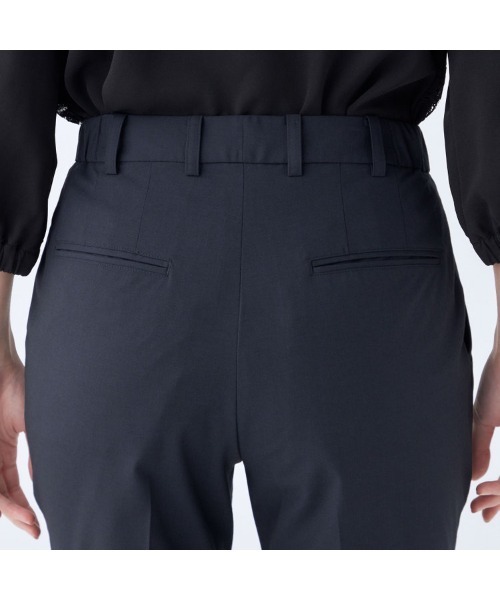 美品 SUIT SELECT セットアップ パンツ2本 ストレッチ 濃紺 A5 SUIT SELECT スラックス パンツ 「セットアップ対応」「おうちで洗える