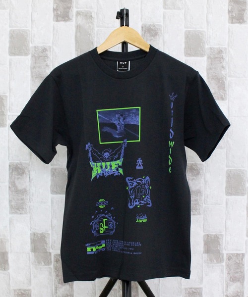 HUF（ハフ） tシャツ ジン ショートスリーブ ウォッシュドTシャツ ZINE
