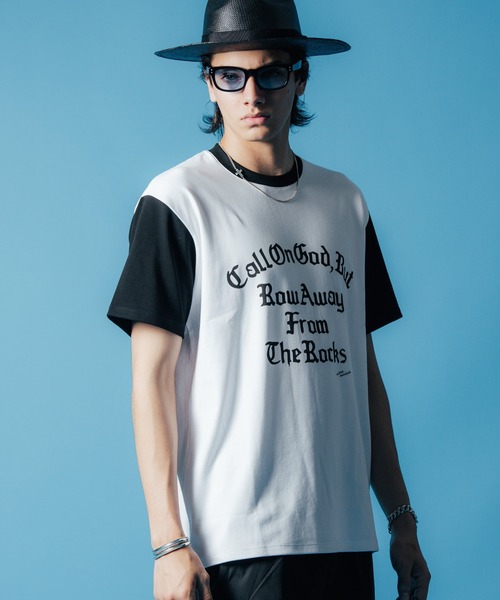 CRIMIE tシャツ MOTO CLUB TEAM SHORT SLEEVE T SHIRT / 袖配色
