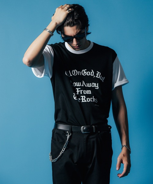 CRIMIE tシャツ MOTO CLUB TEAM SHORT SLEEVE T SHIRT / 袖配色