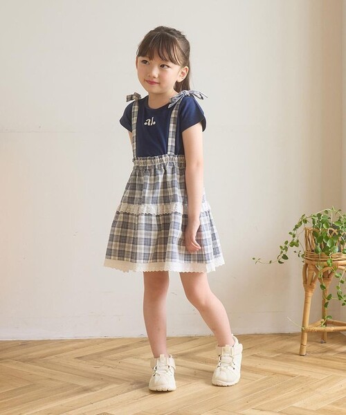 aBity select スカート 「おそろい」マルチWAYチェックスカート