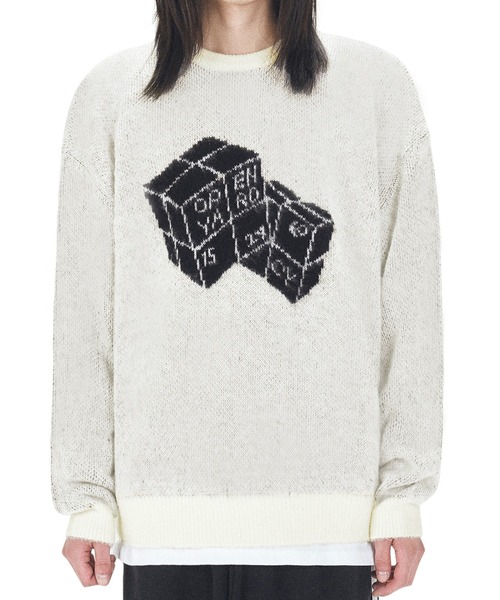 OY（オーワイ） ニット セーター HAIRY DUAL CUBE KNIT/デュアル
