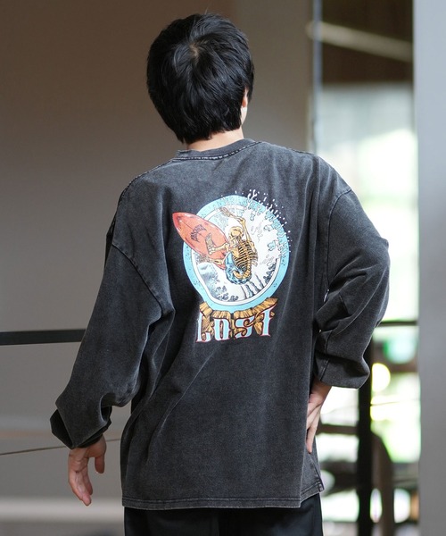 LOST（ロスト） tシャツ ロンT/長袖Tシャツ ヘビーウェイト バック
