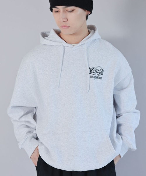 TWN正規品★24SS★Divert 裏起毛パーカー 裏地起毛] 2WAYレタリングプリントオーバーサイズパーカー