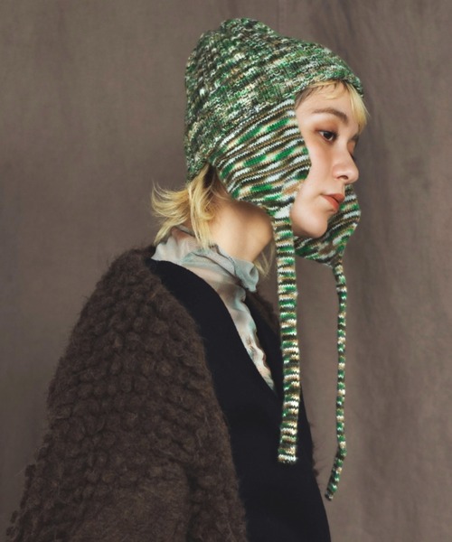 ORIENT MILLINERY ニット帽 アームウォーマー セット ORIENT MILLINERY ニット帽 ニットキャップ PARA「パラ」冬迷彩