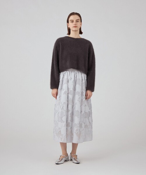 Ballsey スカート フラッフィージャカード ギャザースカート