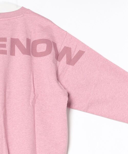 BAPE ピンク スウェット トレーナー AAPE BY A BATHING APE トレーナー スウェット BASIC CREW NECK