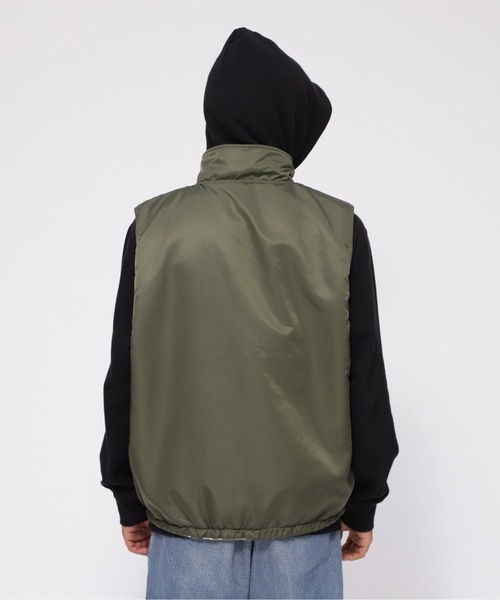 【R13】ライナーベスト AVIREX ベスト ジレ 「直営店限定」REVERSIBLE FLEECE CAMO VEST