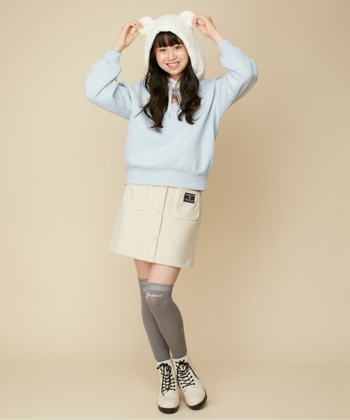 JENNI love パーカー 「あったか」裏起毛ボアフードパーカー キッズ 