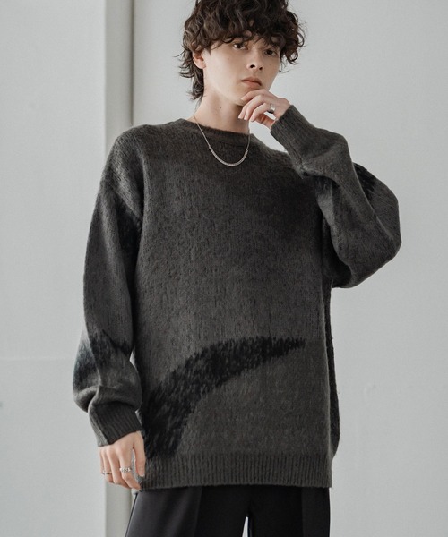 【極美品】MARK & LONA カシミアグラデーションセーター 48(L) Rocky Monroe（ロッキーモンロー） セーター ニット 新色追加 オーバー