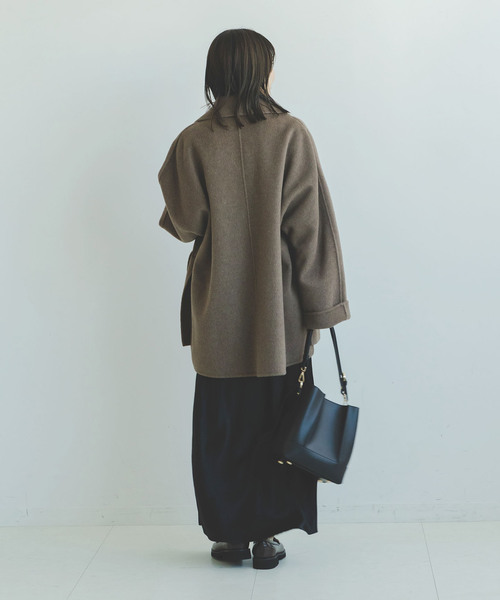 NOBLE（ノーブル） スカート 「追加」ナローAラインサテンスカート 2