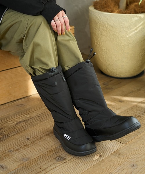 moz（モズ） ブーツ 防水 ボアライニング キルティングロングスノー