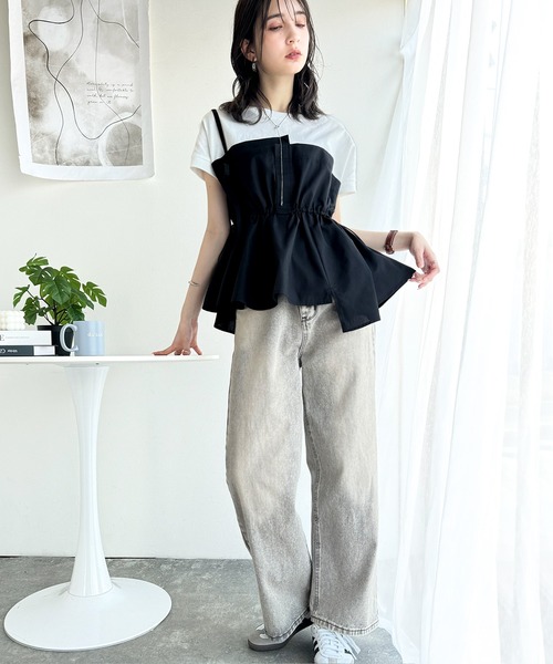 classicalelf tシャツ リラクシーでスッキリシルエット。アシメ