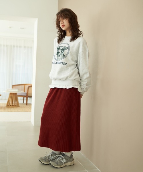Nu（Hi! ONLINE STORE） スカート 「Nu」リブニットロング