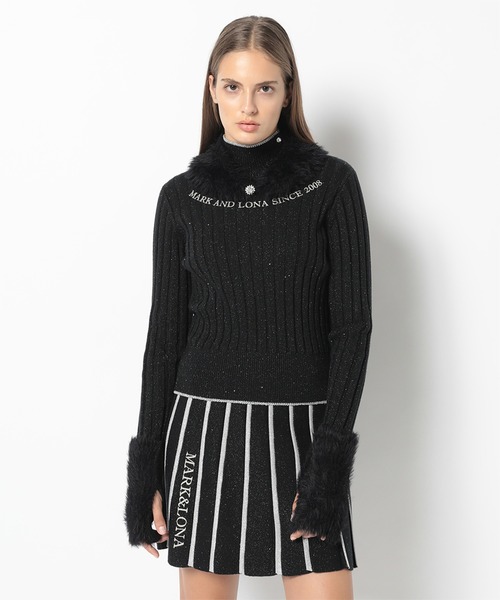 MARK&LONA（マークアンドロナ） ニット セーター Cristina Glam Fur
