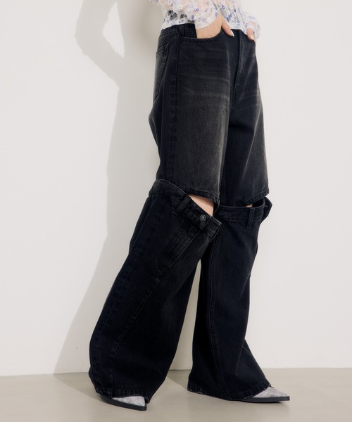 SLY ジーンズ デニム デニムパンツ J/W KNEE DENIM PT-E