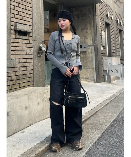 パンツ SLY J/W KNEE DENIM PT-E SLY | J／W KNEE DENIM PT-E (ストレート ) |SHEL'TTER WEBSTORE