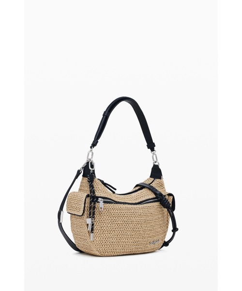 Desigual（デシグアル） ショルダーバッグ バッグ ロゴ入り籐バッグ