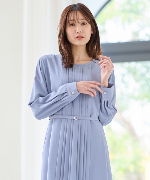 Honeys ワンピース セレモニー対応プリーツ使いワンピース : ZOZOTOWN
