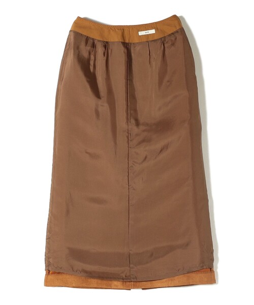 SHIPS（シップス） スカート ポリエステルスエード ポケット スカート