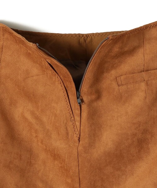 SHIPS（シップス） スカート ポリエステルスエード ポケット スカート