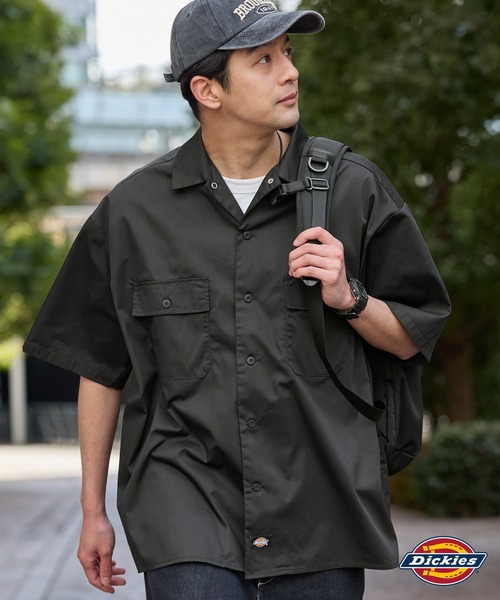 Dickies（ディッキーズ） シャツ T/Cツイル 半袖ワークシャツ メンズ