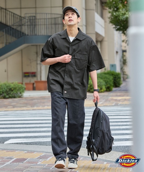 Dickies シャツ Dickies/ディッキーズ T/Cツイル 半袖ワーク