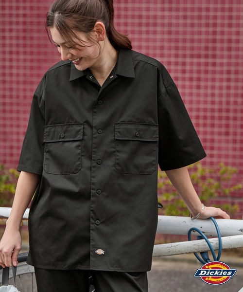 Dickies（ディッキーズ） シャツ T/Cツイル 半袖ワークシャツ メンズ