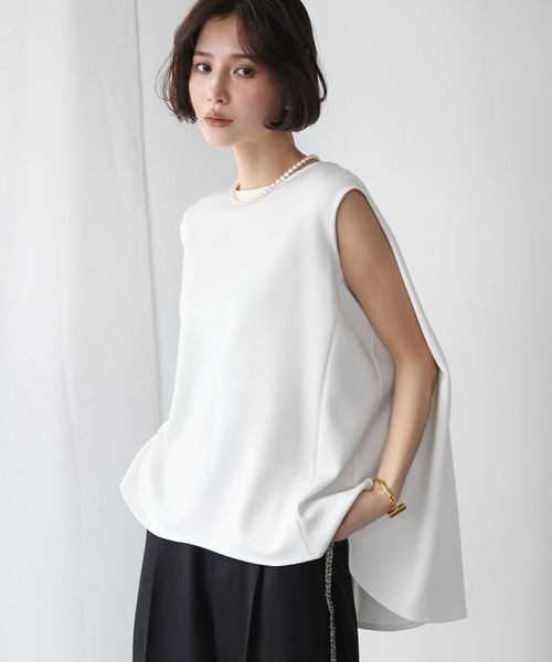 tシャツ 「2025SS」マント風コクーンプルオーバー「洗える」 レディース