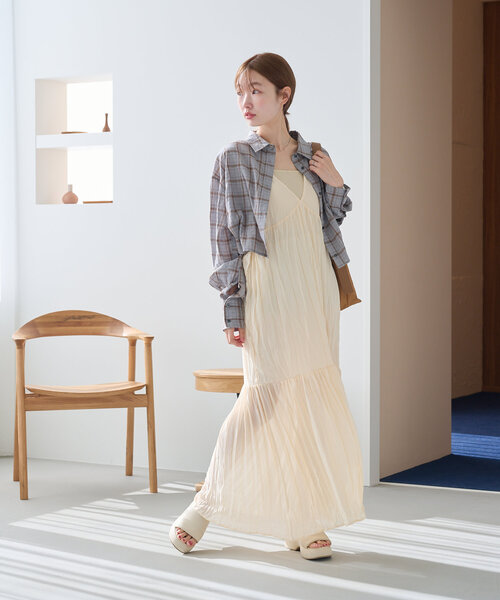 【タグ付き】kastane カップ付ワンピ Unevenbicolordress セール】【サイズ展開あり】ジャガードレースキャミワンピース