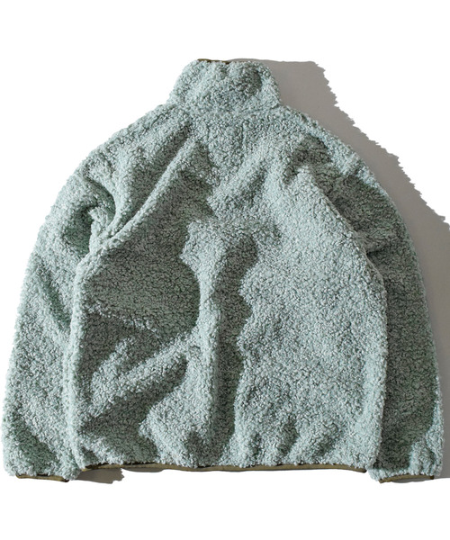 「ALDIES」 ジップアップブルゾン MEDIUM ライトグリーン メンズ_画像4