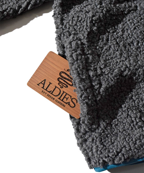 「ALDIES」 ジップアップブルゾン MEDIUM ライトグリーン メンズ_画像9