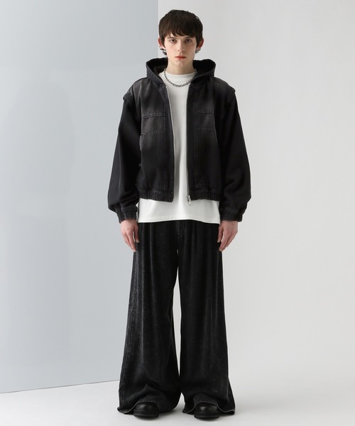 HARE ブルゾン アウター 「SET UP対応」2WAYデニムフード